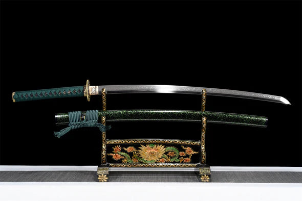 Katana-Cheval-de-Guerre-Acier-T10-Hamon-Veritable