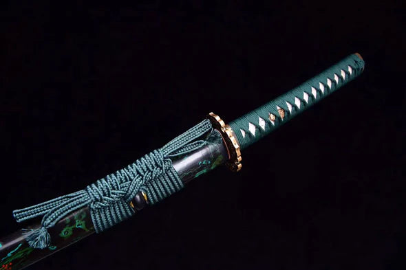 Kurikata-Katana-Pikokku-Acier-T10-Hamon-Veritable