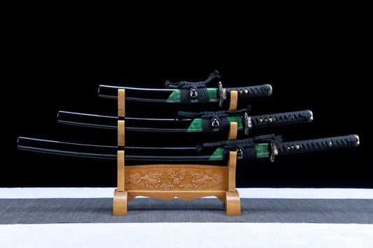 Pack-Katana-Tanto-Wakizashi-Suigyoku-Acier-Carbone-1095