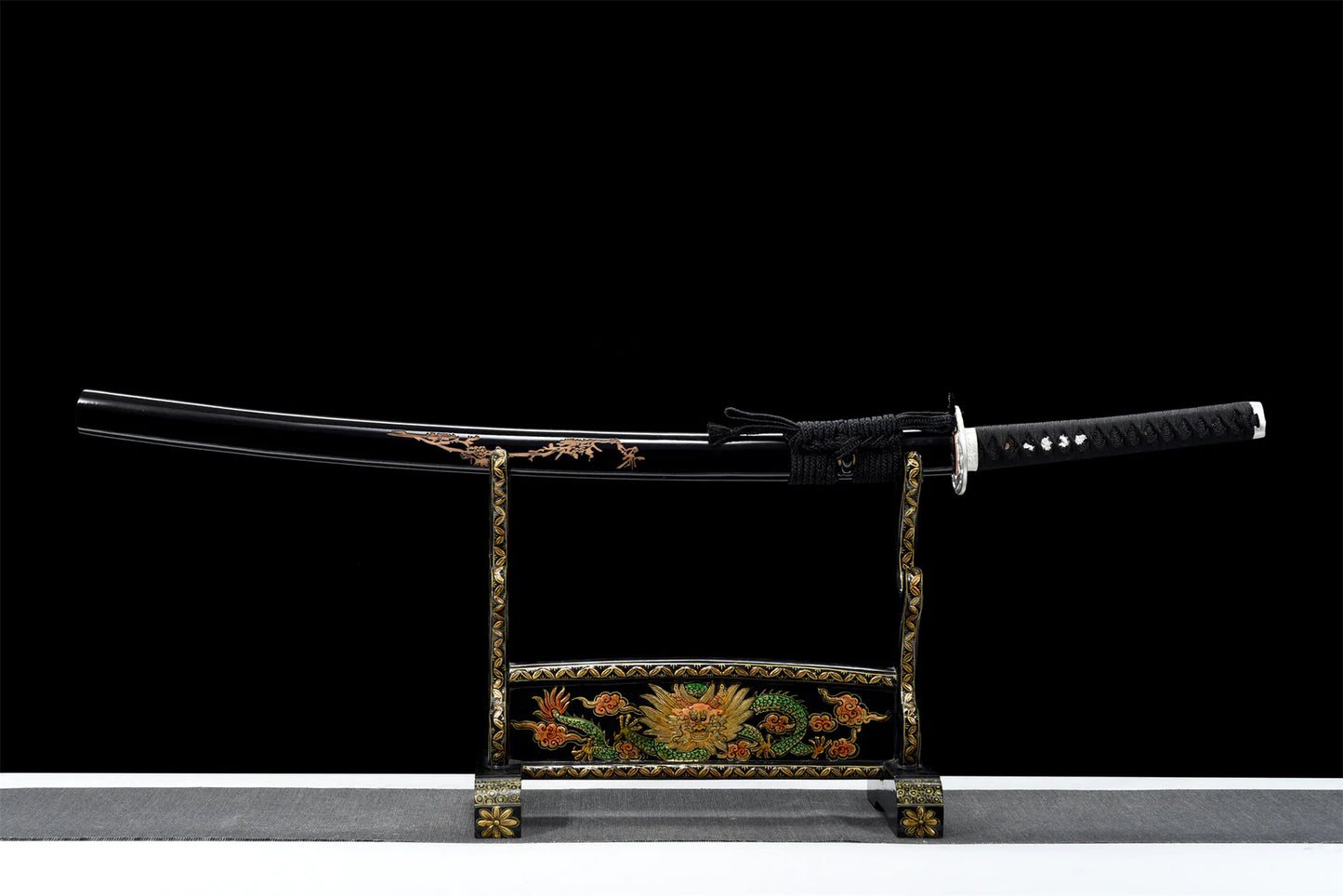 Saya-Katana-Prunier-Acier-T10-Hamon-Veritable