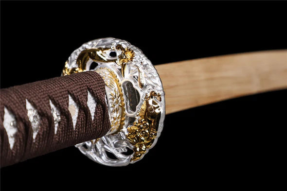 Tsuba-Katana-Granite-Bois