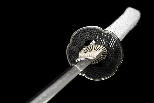 Tsuba-Miyamoto-Acier-T10-Hamon-Veritable