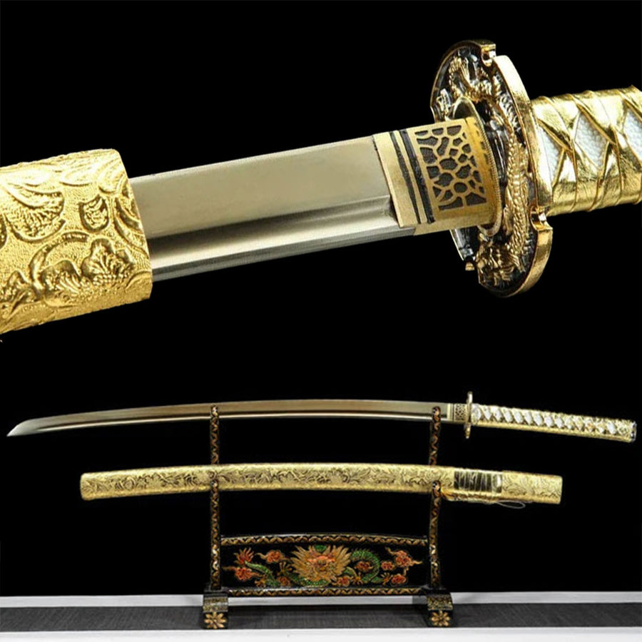 Katana Dragon Doré