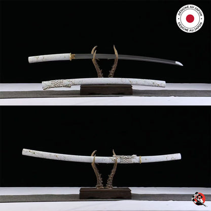 Katana Ghost of Yotei Gilded Night Blanc - Édition limitée