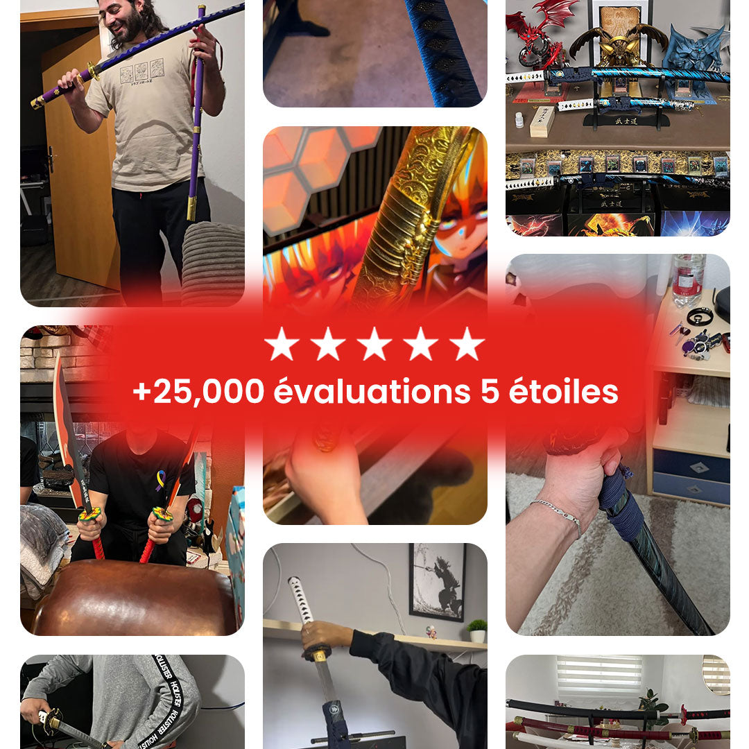 Katana Ghost of Yotei Gilded Night Blanc - Édition limitée