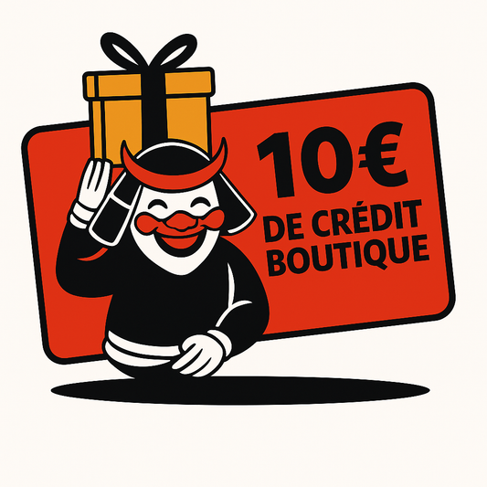 10€ de crédit en boutique