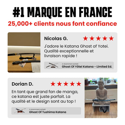 Katana Ghost of Yotei Gilded Night Blanc - Édition limitée