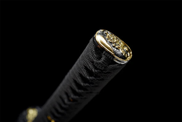Katana Aile noire - Acier T10 & Hamon Véritable