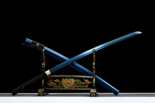Katana-Tueur-Bleu-ACIER-T10-HAMON-VERITABLE