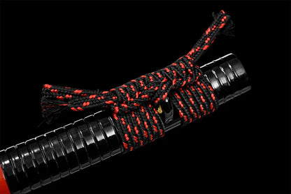 Kurikata-Pilule-de-Sang-Acier-T10-Hamon-Veritable-Veritable-Peau-de-Raie