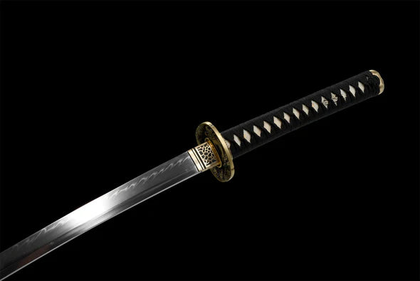Sabre-Pilule-de-Sang-Acier-T10-Hamon-Veritable-Veritable-Peau-de-Raie
