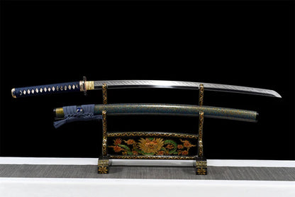 Sabre-Shimazu-Yoshihisa-Acier-T10-Hamon-Veritable